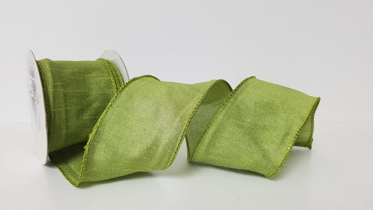 2.5" Anisha Lemongrass Wired Ribbon