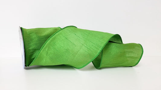 4" Anisha Parrot Green Wired Ribbon