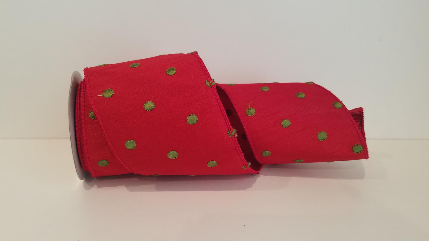 4" Domino Wired Ribbon