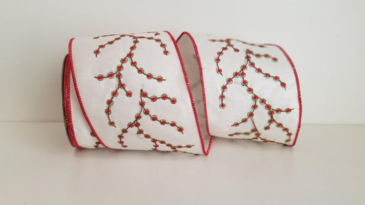 4" Berryville Wired Ribbon