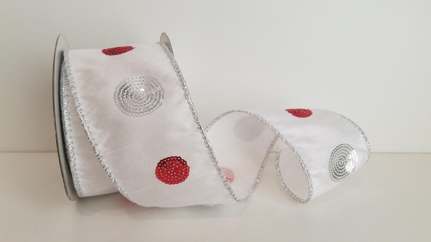 2.5" Winter Moon Wired Ribbon